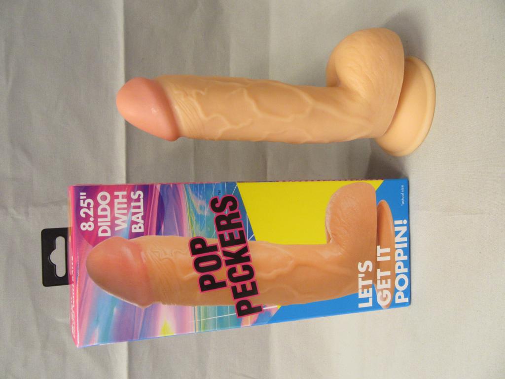 Plaatje van Pop Peckers - Poppin Dildo 20 cm - Beige