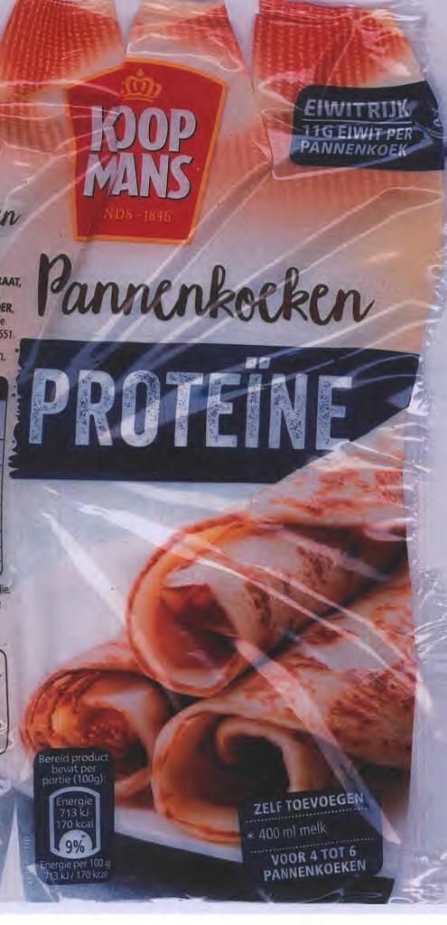 Plaatje van Koopmans |  Pannenkoeken Proteïne | mix voor pannenkoeken - Pannenkoeken Proteïne | mix voor pannenkoeken