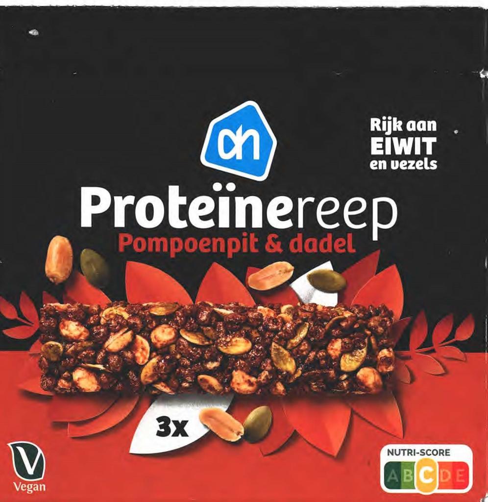 Plaatje van Albert Heijn |  Proteïnereep | Pompoenpit & Dadel - Proteïnereep | Pompoenpit & Dadel