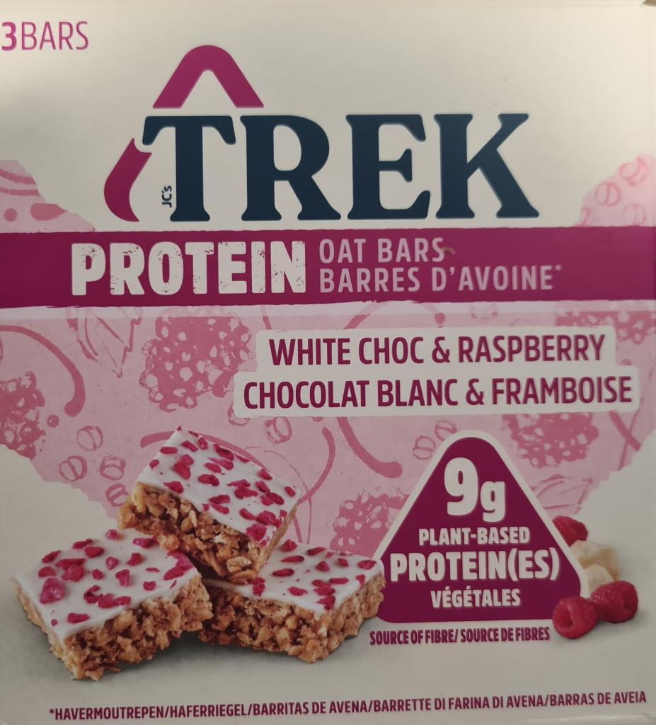 Plaatje van Trek |  Protein Havermout Repen | White Chocolat & Raspberry - Protein Havermout Repen | White Chocolat & Raspberry