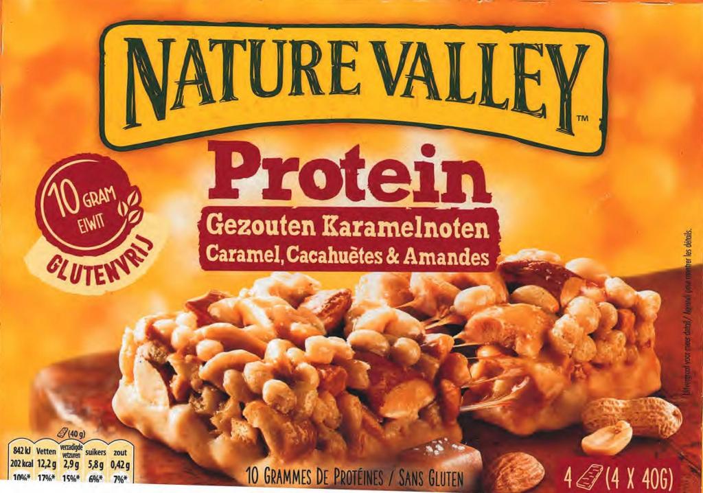 Plaatje van Nature Valley |  Eiwitreep | Gezouten Karamelnoten - Eiwitreep | Gezouten Karamelnoten