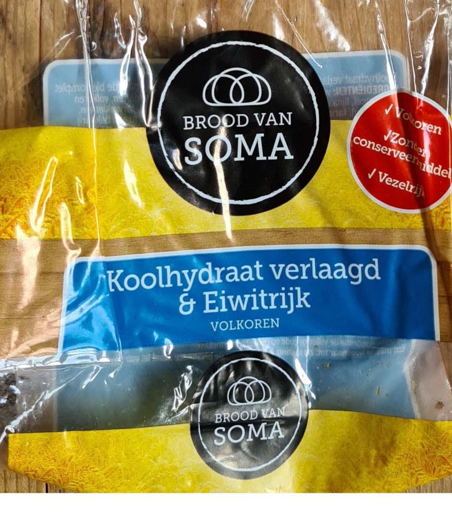 Plaatje van Brood van SOMA |  Koolhydraat verlaagd & eiwitrijk volkoren soja-tarwebrood - Koolhydraat verlaagd & eiwitrijk volkoren soja-tarwebrood