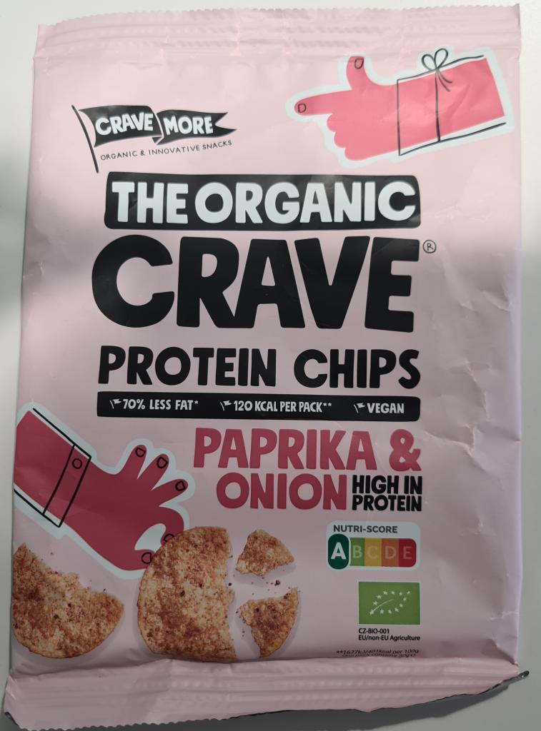 Plaatje van CRAVE MORE |  Proteïne Chips | Paprika en uien - Proteïne Chips | Paprika en uien