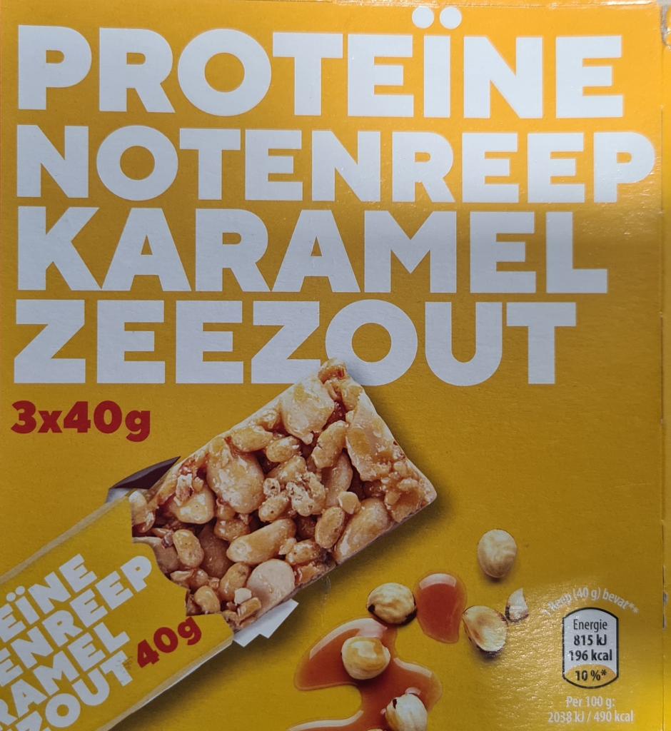 Plaatje van Brekies |  Proteïne Notenreep | Karamel Zeezout - Proteïne Notenreep | Karamel Zeezout