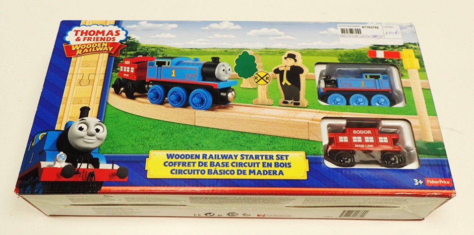 Plaatje van Mattel -  Thomas & Friends - Houten treinbaan Thomas & Friends 16 dlg