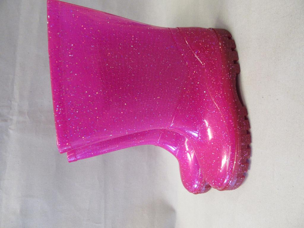 Plaatje van Beck glitter roze kinderregenlaars - Beck glitter roze kinderregenlaars